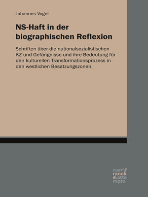 cover image of NS-Haft in der biographischen Reflexion